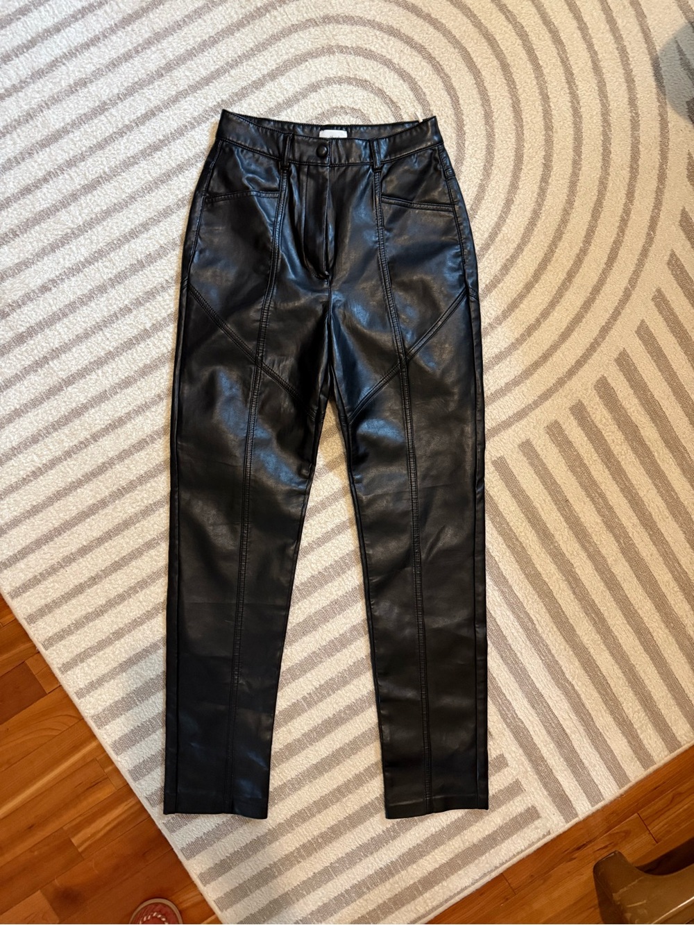 4 for $40 Wilfred Black Faux Leather Pants